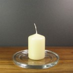 Bolsius Candles - 6cm x 4cm Small Pillar Candles - Ivory